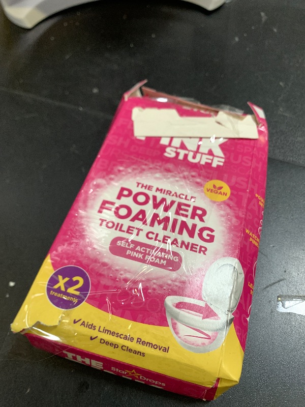 Photo 1 of Stardrops - The Pink Stuff - The Miracle Power Foaming Toilet Cleaner - 2 Treatments - Self Activating Pink Foam Pack of 1 (7 Ounce)