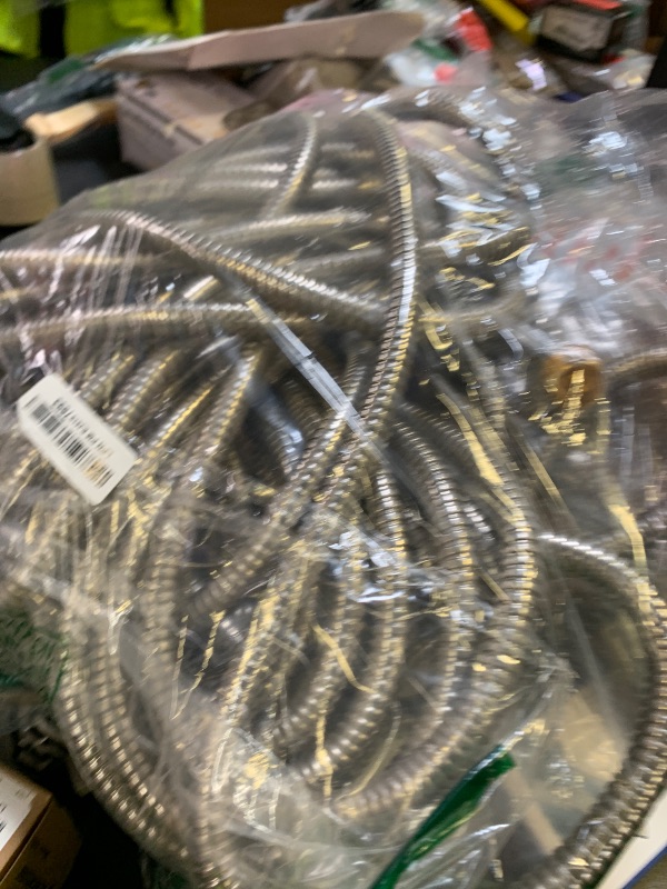 Photo 1 of Lefree Garden Hose 100ft, Metal Garden Hose, Flexible Water Hose with 10-Function Nozzle, Stainless Steel Heavy Duty Hose, Crush Resistant, Leak Proof, No Kinks Garden Hoses for Yard, Outdoors, Rv