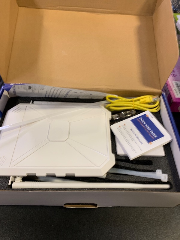 Photo 1 of AX3000 Outdoor WiFi Extender, Dual Band 5G+2.4G Outdoor Long Range Extender Signal Booster with POE, Wi-Fi 6 Wireless Access Point, Wireless Outdoor Repeater, Compatible Starlink for Farm Camping RV