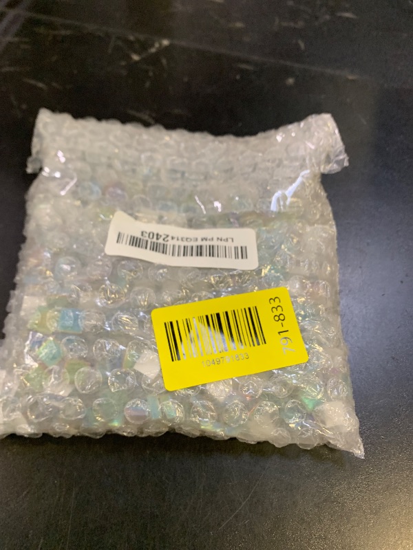 Photo 1 of 1.1lb Square Crystal Mosaic Tiles, Iridescent Mosaic Glass Tiles for Crafts, Mosaic Pieces DIY Hobbies Children Handmade Jewelry Art Decoration Gifts,525 Pieces (Rainbow)