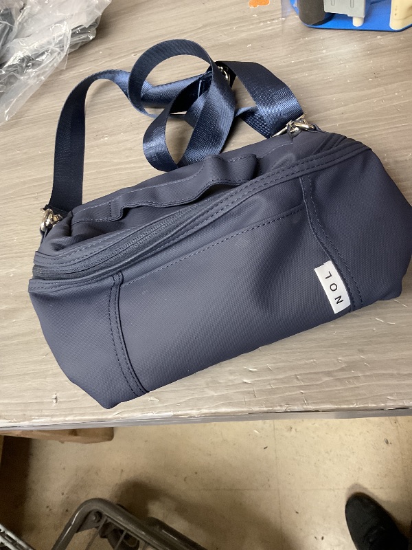 Photo 1 of NOL Natural Organic Lifestyle Insulated Lunch Bags for Women Cooler Bag Lightweight Nylon Waterproof Lunch Box For Work (Navy blue, Medium(normal))