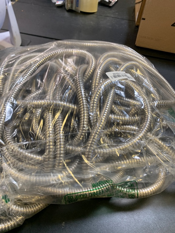 Photo 1 of 100 ft Stainless Steel Garden Hose - 2025 Upgraded Metal Water Hoses with 3/4" Solid Brass Fitting, Extra Strength Materials - Lightweight,Ultra Flexible,Durable,Kink-Less Water Hoses For Yard Camper