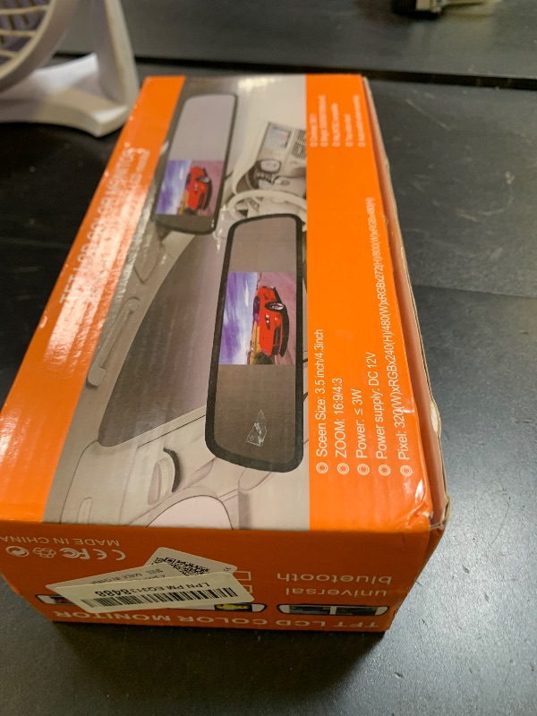 Photo 1 of 4.3inch Rear View Mirror Monitor, Auto-Dimming Rearview Monitor,480 * 272, 500 cd / m2 HD Reverse Camera System for Trucks & Van,Camera Monitor Parking Aid with Bracket