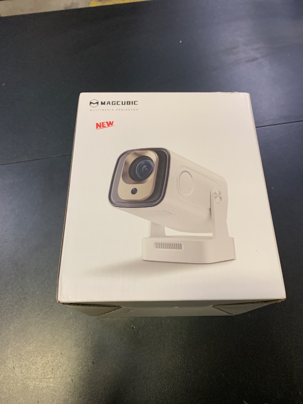 Photo 1 of ?Auto Focus&1080P?Magcubic Mini Smart Projector with 4K Support, Portable Projector with Wifi and Bluetooth, 5W Speaker, Built in Apps, Voice Control, Outdoor Movie Projector