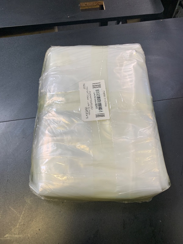 Photo 1 of 13x16ft Clear Waterproof Tarp with Grommets, Upgraded Edge Heat Fused Tear Resistant Clear Heavy Duty Tarps for Patio Fencing, Rain, Wind, Cold, Chicken Coops, and More?Windproof Rope+Tie-Downs?