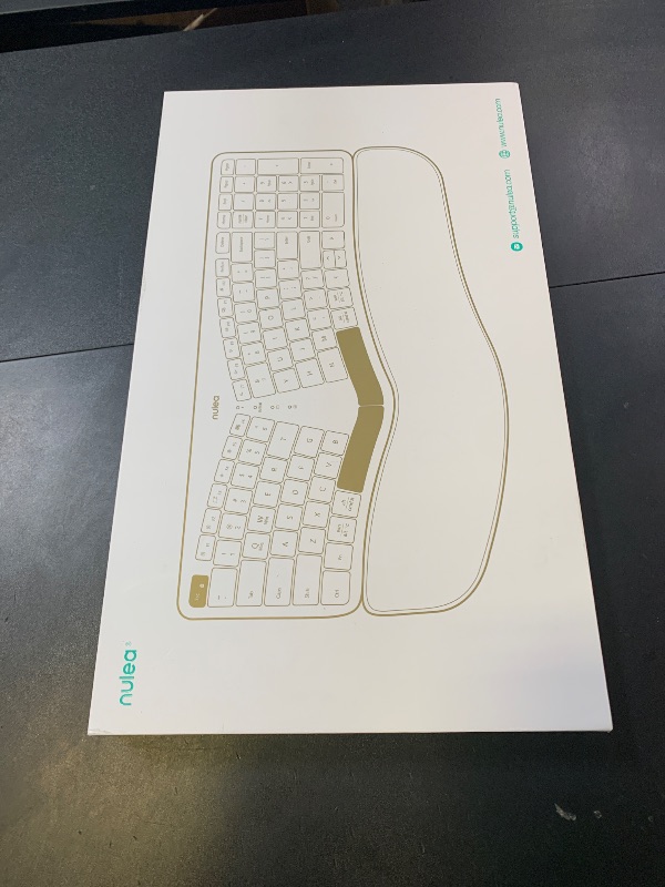 Photo 1 of Nulea RT05B Wireless Ergonomic Keyboard, Split Keyboard with Cushioned Wrist Rest, Bluetooth and USB Connectivity, USB-C Rechargeable, Compatible with Windows Mac