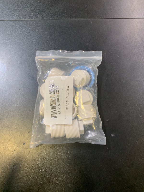 Photo 1 of HayEastdor 12PCS 3/4inch PVC Coupling Cap Pipe Fittings White PVC Pipe End Cap Plug Adapter SCH40 Fit for 0.75inch Male Thread Pipes or Fittings 3/4" HE060-3/4