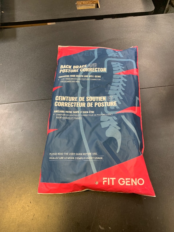 Photo 1 of Fit Geno Back Brace Posture Corrector for Men & Women: Shoulder Straightener Adjustable Full Back Support Pain Relief - Scoliosis Hunchback Spine Corrector (Medium)