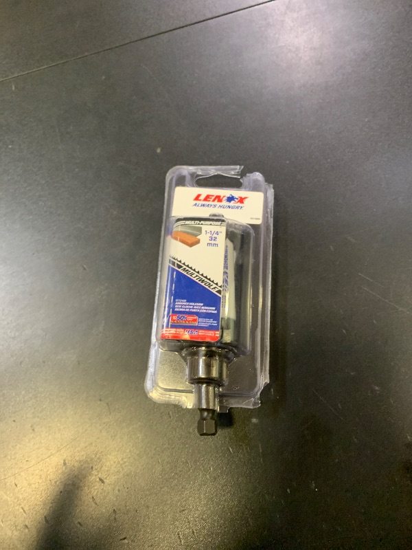 Photo 1 of LENOX Tools Hole Saw with Arbor, Speed Slot, 1-1/4-Inch (1772491)