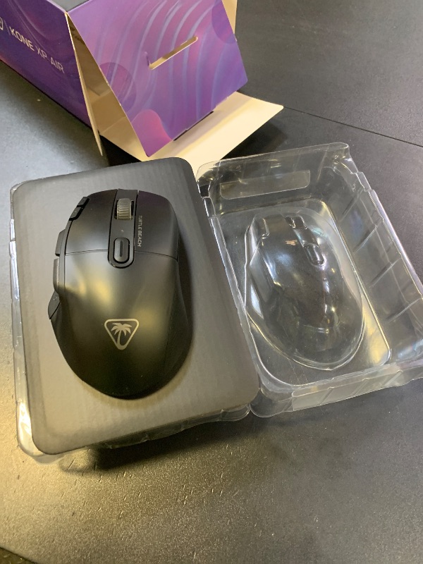 Photo 1 of Turtle Beach Kone XP Air Wireless Customizable Ergonomic RGB Gaming Mouse, Bluetooth, 19K DPI Optical Sensor, 100-hour Battery & Charging Dock, 29 Programmable Inputs & RGB Lighting, 4D Wheel – Black