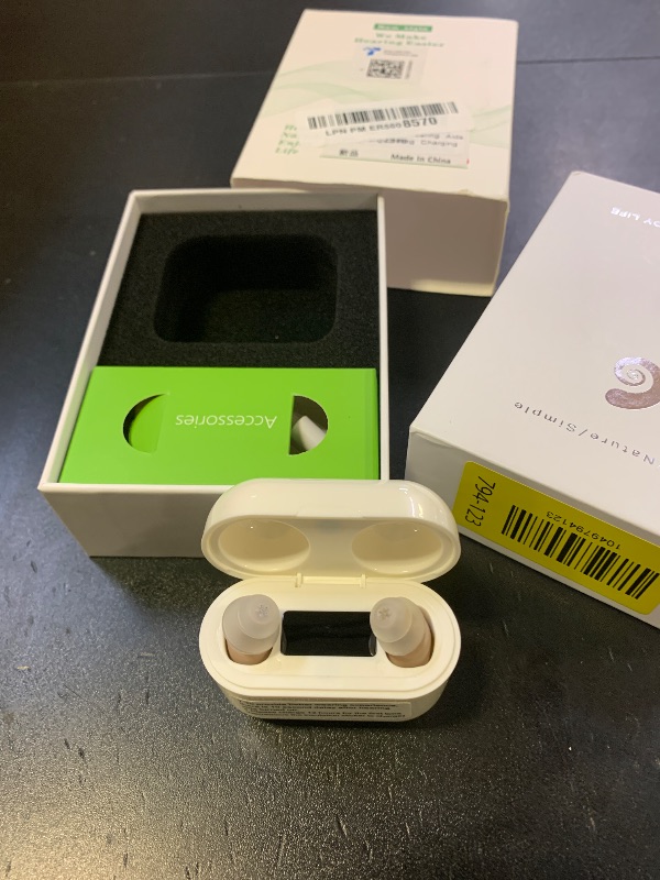 Photo 1 of BIBIED Virtually Invisible OTC Hearing Aids for Mild to Moderate Hearing Loss, Perfected Ergonomics Completely In-Ear Hearing Aids for Seniors with Long-Lasting Battery, Smart Noise Cancellation