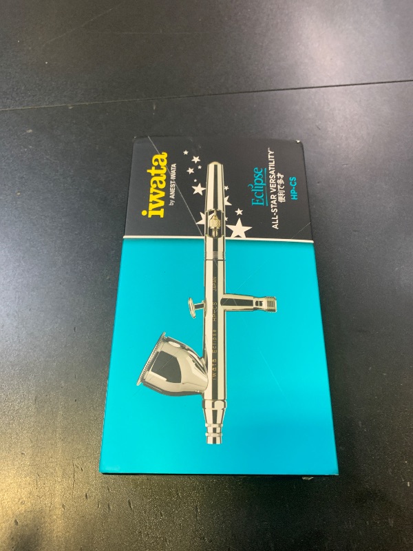 Photo 1 of Iwata Eclipse HP-CS Airbrush - Gravity Feed Dual Action, High-Flow Atomization for Fine Detail to Wide Coverage – E3 Nozzle, 0.24 oz Cup – Ideal for Artists, Model Painting, Cosplay & More
