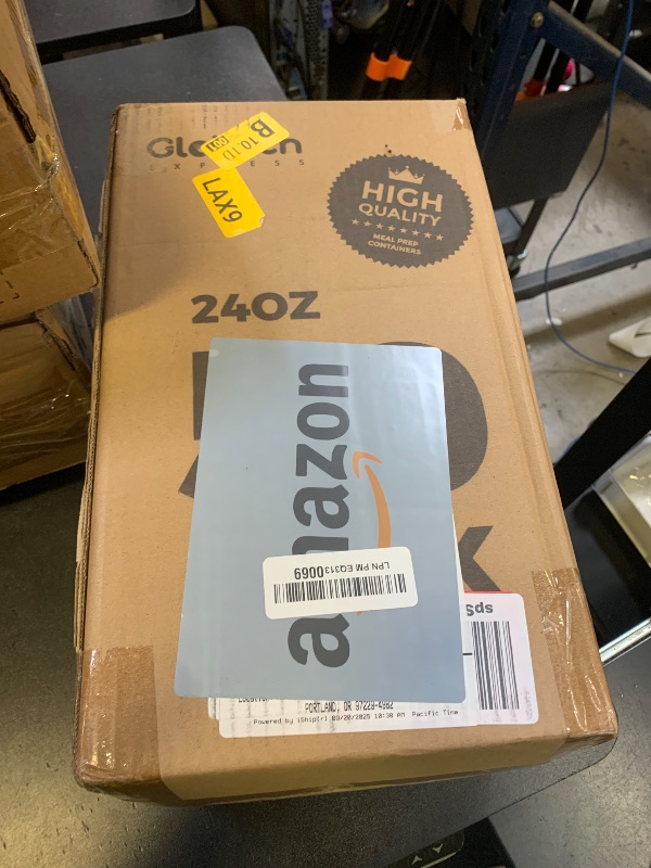 Photo 1 of 100-Piece (50-Pack) 24 OZ Meal Prep Containers Reusable with Lids, Sturdy Leakproof & Food Safe, Microwave, Freezer, Dishwasher Safe To Go Food Containers, Plastic Take Out Containers, Black