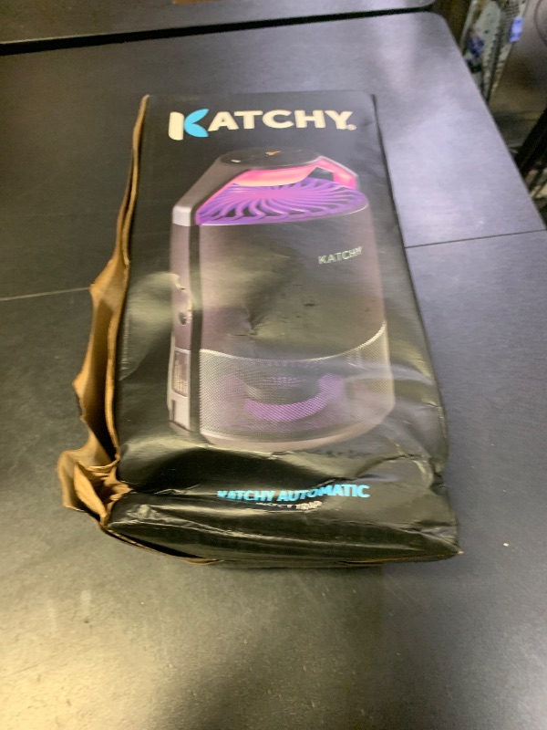 Photo 1 of Katchy Indoor Insect Trap - Catcher & Killer for Mosquitos, Gnats, Moths, Fruit Flies - Non-Zapper Traps for Inside Your Home - Catch Insects Indoors with Suction, Bug Light & Sticky Glue (Black)