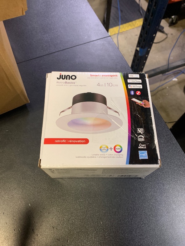Photo 1 of Juno RB4SC RGBW MW M6 RetroBasics Retrofit Smart Downlight, Switchable, RGBW, 4-Inch, Matte White