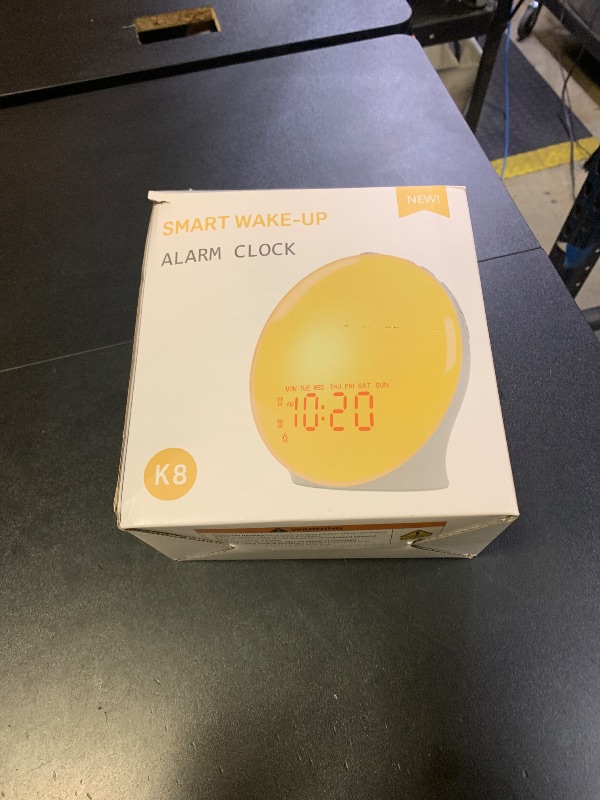 Photo 1 of Wake Up Light Sunrise Alarm Clock for Kids, Heavy Sleepers, Bedroom, with Sunrise Simulation, Sleep Aid, Dual Alarms, FM Radio, Snooze, Nightlight, Daylight, 7 Colors, 7 Natural Sounds, Ideal for Gift