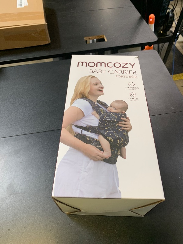 Photo 1 of Momcozy Baby Carrier - Ergonomic, Cozy and Lightweight Carrier for 7-44lbs, Effortless to Put On, Ideal for Hands-Free Parenting, Enhanced Lumbar Support, Purehug for Infant to Toddler, Black