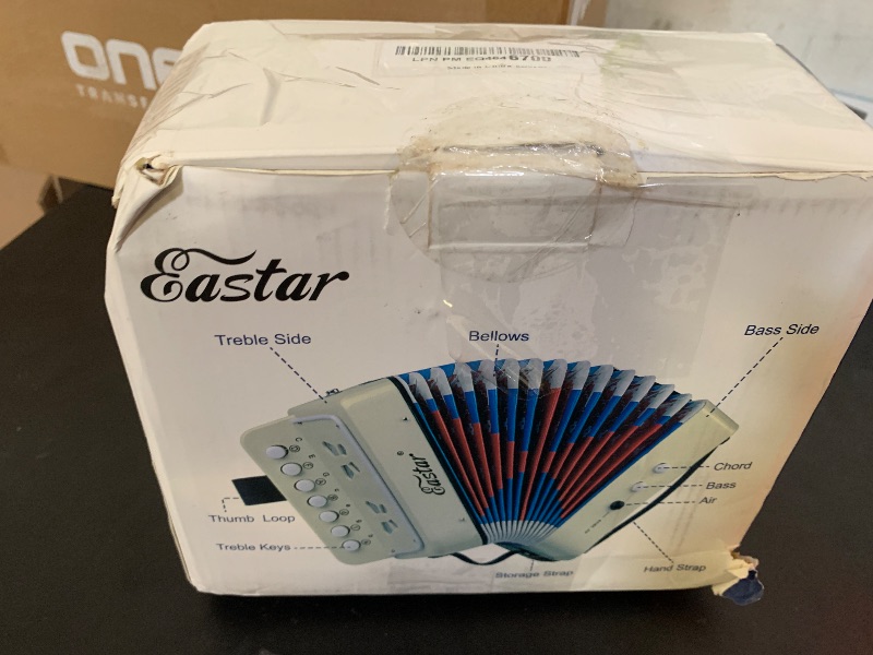 Photo 1 of Eastar Kids Accordion Toy Accordian Mini Musical Instruments 10 Keys Button for Child Children Kids Toddlers Beginners (White)