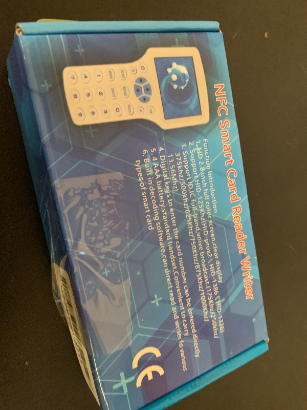 Photo 1 of Smart RFID NFC Copier,10 Frequency Handheld NFC RFID Copier Readers Writer Duplicator,1 Reader+10 Keychain+10 +10 UID Keychain+1 USB Data Cable