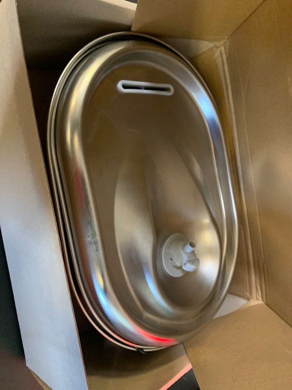 Photo 1 of PETLIBRO Stainless Steel Cat Water Fountain, 101oz/3L Pet Water Fountain for Cats Inside, Food-Grade Dog Water Fountain, Automatic Water Dispenser with 4 Filters & 4 Sponges