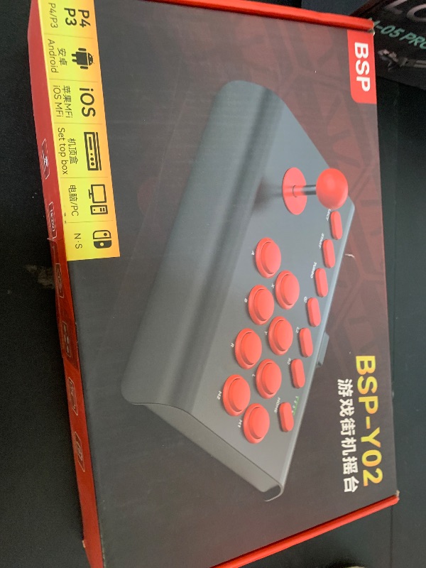 Photo 1 of Big Arcade Fight Stick Joystick for Xbox/Switch/PS4/PS3/PC/Tablet//iOS/Android Game Controller, with Turbo/Macro, Emulators for Classic Gaming, Street Fighter IV CE, NeoGeo, Sega Mega, 2.4G Adapter