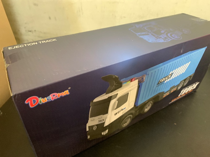 Photo 1 of Carrier Truck Race Track Kids Toys, Foldable 3 Layer Toddler Track Playset, Toy Truck Transport Car Carrier & 8 Race Cars, Truck Car Toddlers Toys Xmas Gifts for Age 3 4 5 6+ Years Old Boys Girls