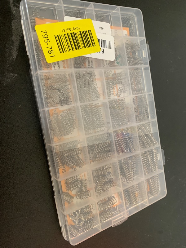 Photo 1 of SciWil 390-Piece Compression Spring Assortment Kit, 28 Sizes Small Springs Set, Stainless Steel Rust-Resistant Mechanical Mini Springs for Hobby Crafting and DIY Repair Project