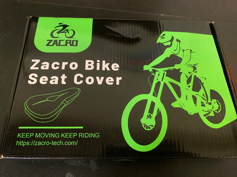 Photo 1 of Zacro Bike Seat Cushion - Gel Padded Cover for Men Women Comfort, Extra Soft Exercise Bicycle Compatible with Peloton, Stationary or Cruiser Seats