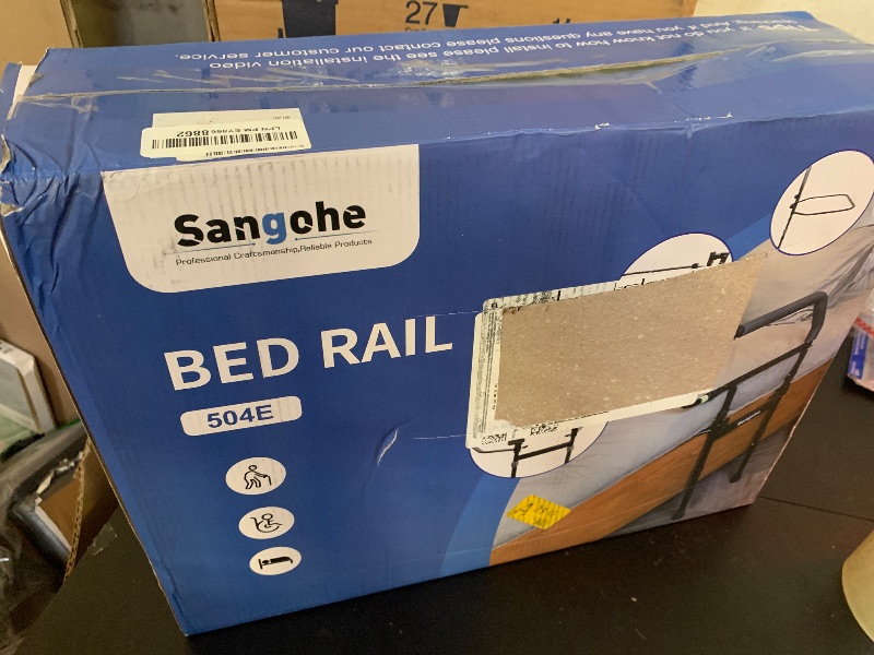 Photo 1 of Sangohe Bed Rail for Elderly, Bed Assist Grab Bar Handle with Storage Pocket, Safety Bed Rails for Elderly Adults Getting in & Out of Bed at Home and Dorm - Fit King, Queen, Full, Twin