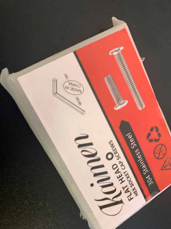Photo 1 of [40 Pack] 1/4-20 x 1/2" 304 Stainless Steel Flat Head Hex Socket Cap Screws A2-70 Grade 18-8 Bolts with Hex Key, Full Thread for Furniture, Machinery Marine (Corrosion Resistant)