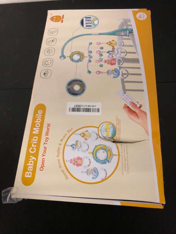 Photo 1 of BOBXIN Baby Musical Crib Mobile for Bassinet with Projector and Night Light,150 Music,Timing Function,Take Along Mobile Musical Box and Rattle,Toy for Newborn Girls Boys