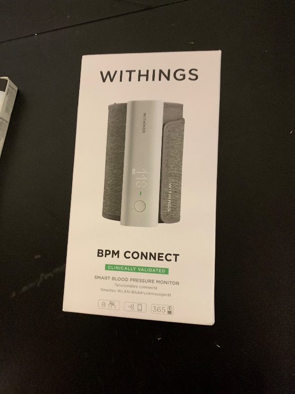 Photo 1 of Withings BPM Connect - Digital Blood Pressure Cuff & Heart Rate Monitor - Blood Pressure Machine Arm Cuff, FDA Cleared, FSA/HSA Eligible, IOS & Android