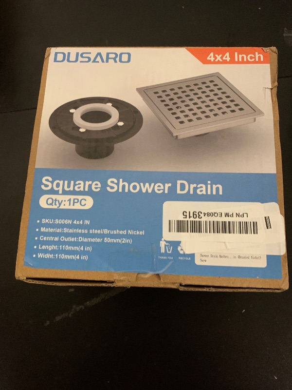 Photo 1 of 4" x 4" Square Shower Drain