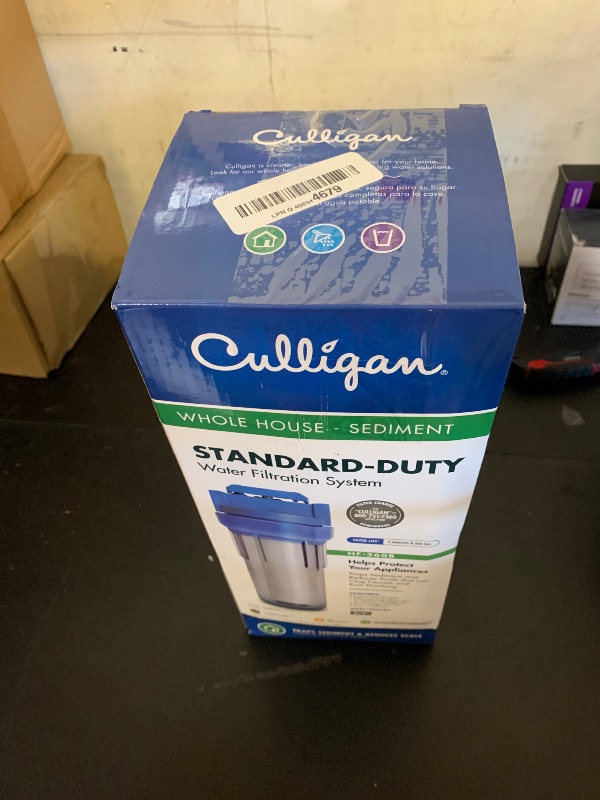 Photo 1 of Culligan HF-360A Standard Duty 3/4" Inlet/Outlet Whole House Filtration System, Clear