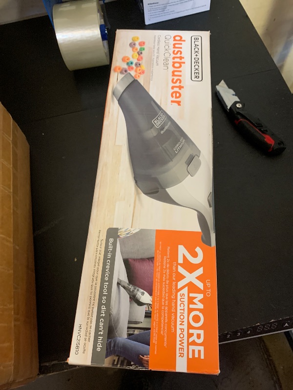Photo 1 of BLACK+DECKER dustbuster QuickClean Cordless Handheld Vacuum, Car Vacuum Portable (HNVC215B10)