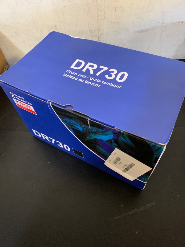 Photo 1 of Compatible DR730 (Not Toner) Replacement for Brother Drum DR730 DR-730 Compatible with MFC-L2750DW HL-L2370DW MFC-L2710DW HL-L2350DW DCP-L2550DW Printer (2 Pack, Black)