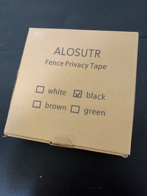 Photo 1 of Chain Link Fence Privacy Strip, 246 ft. Fence Privacy Strip, (Includes 200 Clasps + One Hole Punch) Black?Suitable for Decks, patios,grates, Wire mesh and More.