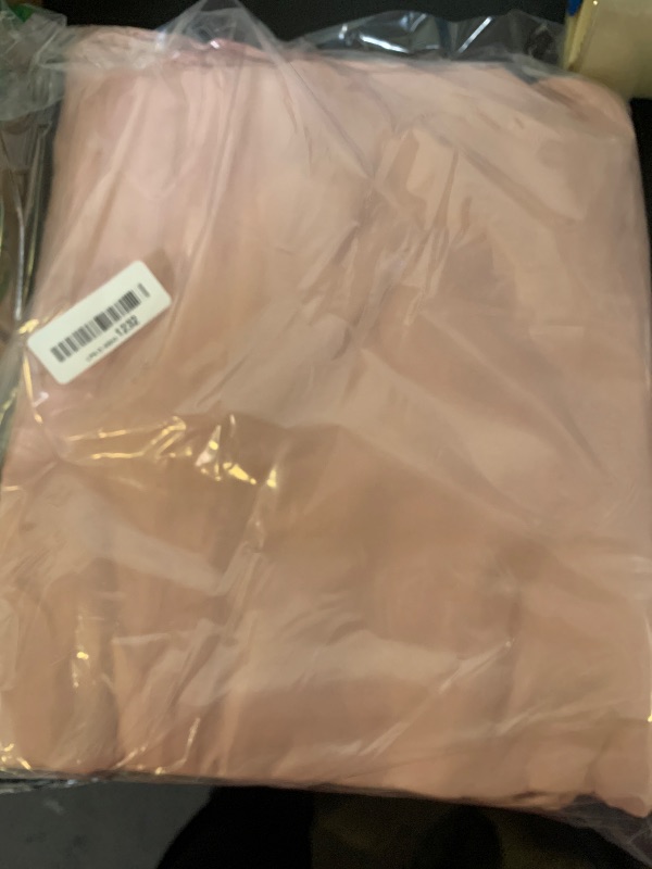Photo 1 of Andency Blush Ruffle Duvet Cover Twin(66x90Inch), 3 Pieces Pink Soft Washed Microfiber Vintage Shabby Chic Farmhouse Ruffled Duvet Cover Set with Zipper Closure & Corner Ties