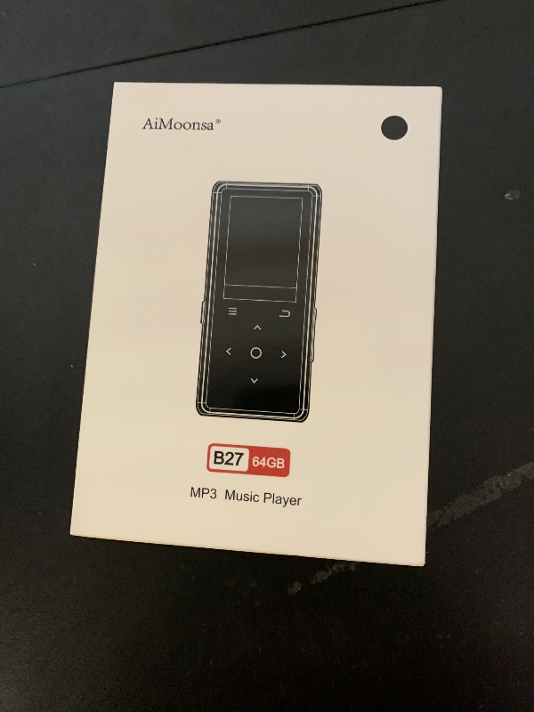 Photo 1 of 64GB MP3 Player with Bluetooth 5.2, AiMoonsa Music Player with Built-in HD Speaker, FM Radio, Voice Recorder, HiFi Sound, E-Book, Earphones Included