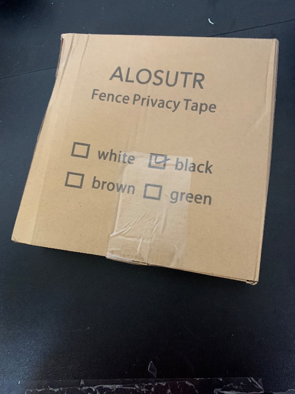 Photo 1 of Chain Link Fence Privacy Strip, 246 ft. Fence Privacy Strip, (Includes 200 Clasps + One Hole Punch) Black?Suitable for Decks, patios,grates, Wire mesh and More.