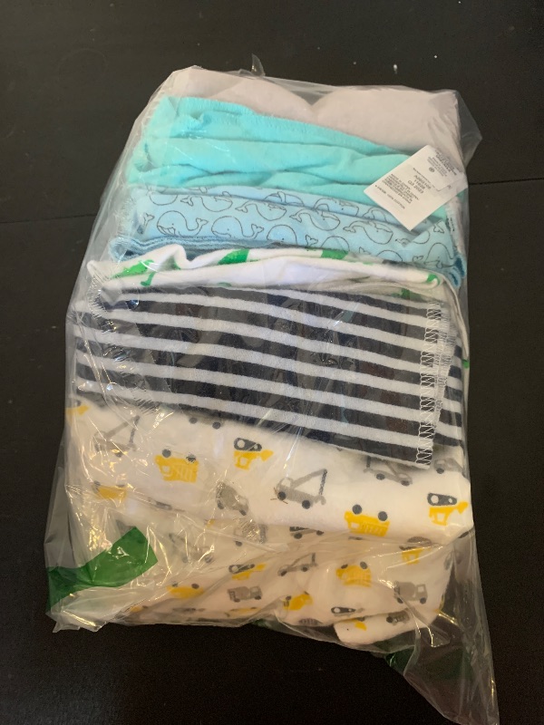 Photo 1 of Simple Joys by Carter's Unisex Babies' Muslin burp cloths, Pack of 7, Mint Green/Blue/White, One Size