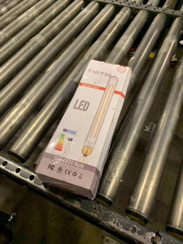 Photo 1 of LVYE LED Tubular Light Bulbs,E26 Dimmable Long Led Bulbs,6W Equal 60 Watt, 3000K Soft White,11.8in Led Edison Tube Bulb,T10 Clear Glass Cover,6Pack.