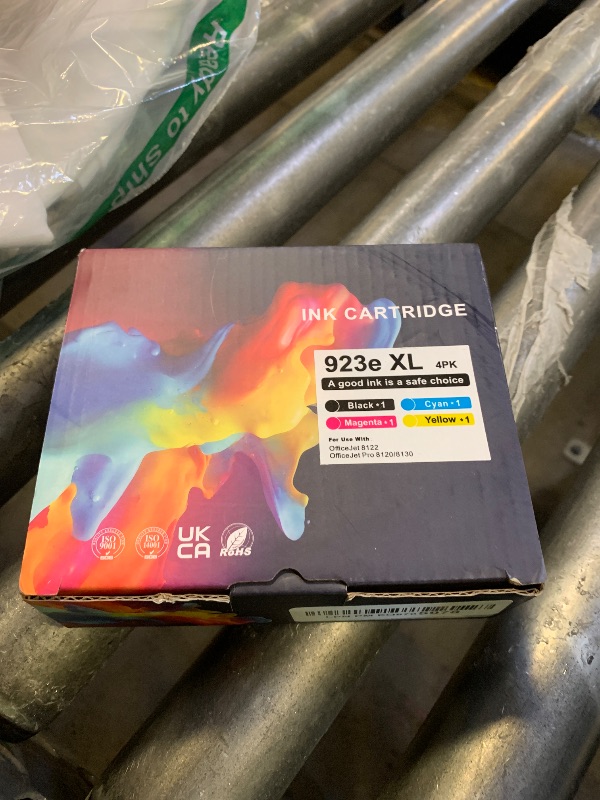 Photo 1 of 923XL Ink Cartridges Combo Pack ?with Chip? Compatible with HP 923e 923XL Ink Cartridges for HP OfficeJet Pro 8120/8123/8130/8133/8135/8138/8139 Printer (4 Pack BK/C/Y/M)