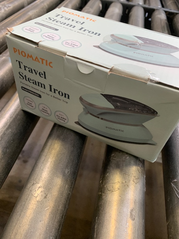 Photo 1 of PIOMATIC Travel Iron Mini with Steam for Clothes with Dual Voltage, Portable Mini Ironing Machine with Non-Stick Soleplate, Small Iron for Sewing, Quilting and Handcraft
