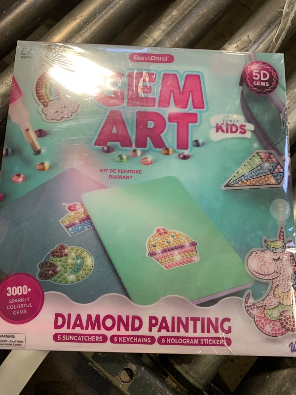 Photo 1 of Dan&Darci Diamond Art Kit for Kids - Gem Painting Arts & Crafts Kits for Ages 6-12, Gifts for 6, 7, 8, 9, 10, 11, 12 Year Old Boy & Girl - Girls Birthday Toys Gift Ideas - Craft Activities for Age 6+