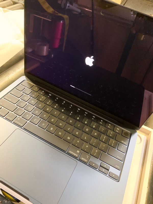 Photo 1 of Apple 2025 MacBook Air 13-inch Laptop with M4 chip: Built for Apple Intelligence, 13.6-inch Liquid Retina Display, 16GB Unified Memory, 256GB SSD Storage, 12MP Center Stage Camera, Touch ID; Midnight