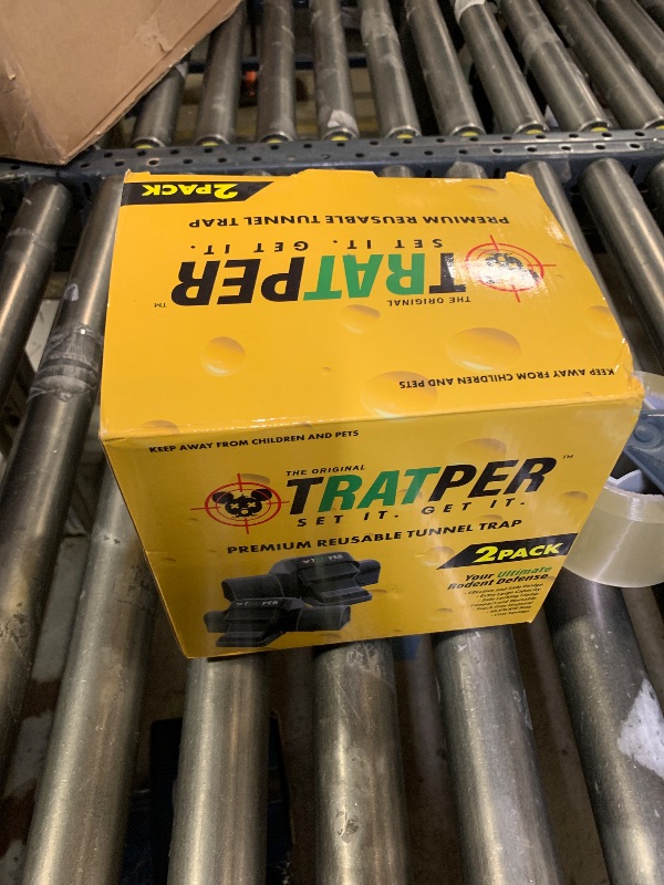 Photo 1 of Tratper Rat and Chipmunk Traps. Prevents Accidental Triggering with Dual Tunneled Design. Covered Snap Traps for Humane Kill, Reusable, Pest Control for Rats, Indoor & Outdoor Use. 2 Pack