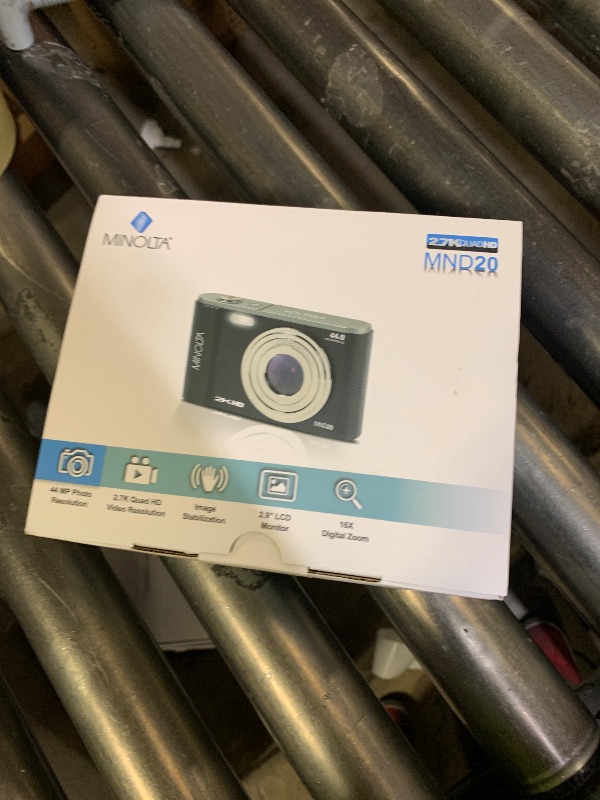 Photo 1 of Minolta MND20-M 44 MP 2.7K Ultra HD Digital Camera, Magenta Bundle with Lexar 32GB UHS-I SDHC Memory Card, Deco Photo Point and Shoot Camera Case and Deco Photo Microfiber Cleaning Cloth