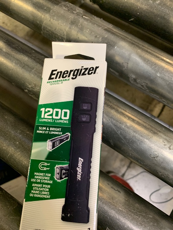 Photo 1 of Energizer Flashlight 1200SL-R Tactical EDC Rechargeable Flash Light, 1200 Lumens Compact Flat Pocket Light
