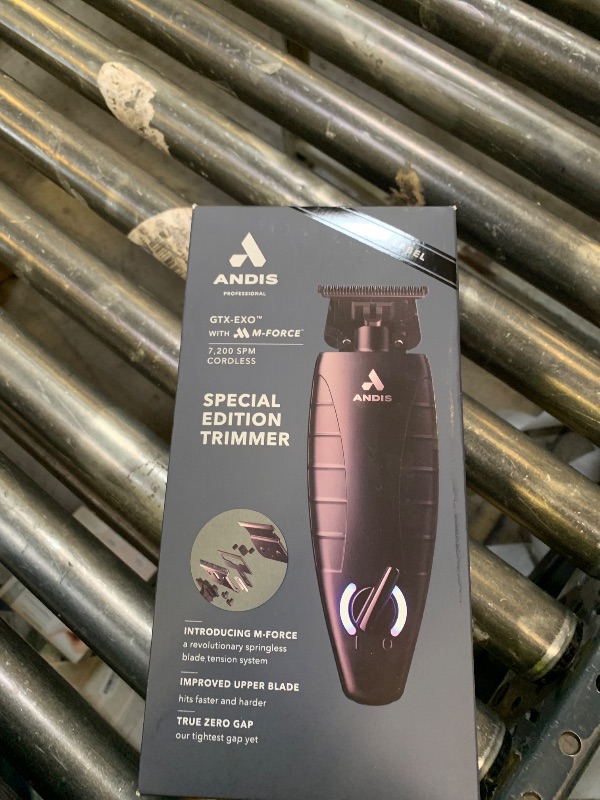 Photo 1 of Andis GTX-EXO Black Label Special Edition, Professional Lithium-ion Electric Beard & Hair Trimmer, M-Force Technology, Cordless, Included Charging Stand, Black